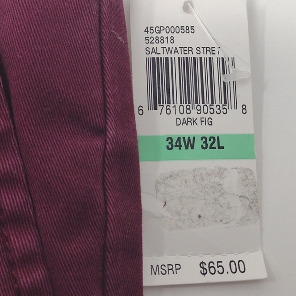 Izod Men's Saltwater Stretch Flat Front Chinos - Picture 10 of 12
